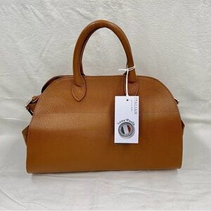ANNA PAOLA Genuine Italian Leather/Suede Satchel/Handbag Model: RIVA,   "NWT"
